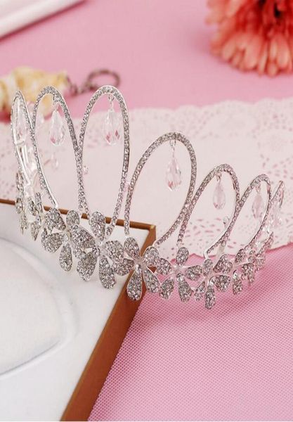 

rhinestone crystal wedding party prom homecoming crowns band princess bridal tiaras hair accessories fashion ld5213108842, Silver