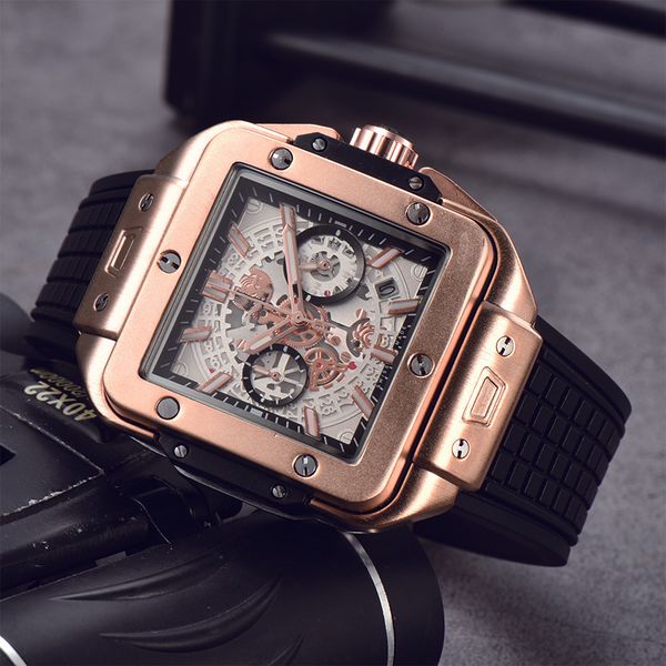 

luxury men's watches sapphire crystal datejust square 47mm quartz watch waterproof sports montre luxe watches, Slivery;brown