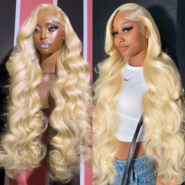 

Wigs Glueless Preplucked Human S Ready to Go 40 Inch Honey 613 Blonde Lace Frontal HD 13x4 Body Wave 13x6 Front for Women 230629, Ombre color