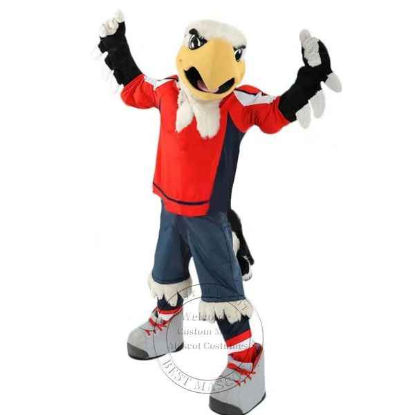 

college sport eagle mascot costume custom fancy costume theme fancy dress, Red;yellow