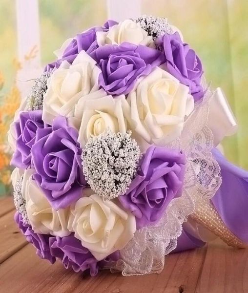 

romantic wedding bouquet lavender lilac perfect wedding favors hand holding flower artificial flowers adornment silk bridal weddin8436877