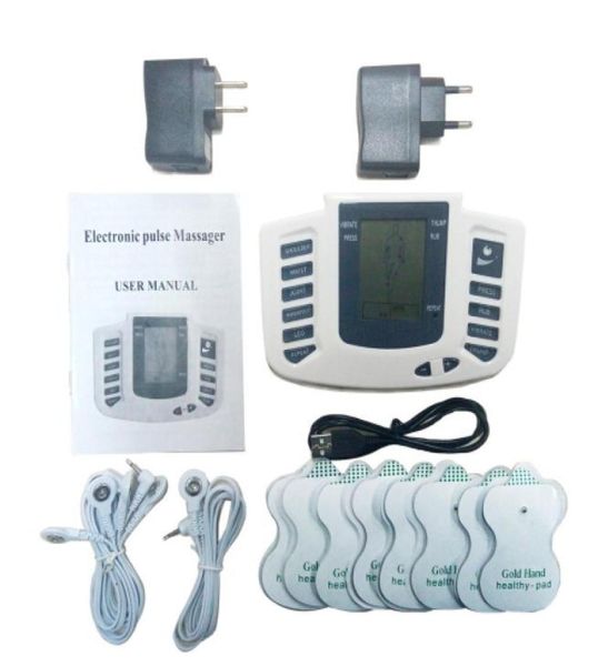 

electrical stimulator full body relax muscle therapy massager massage pulse tens acupuncture health care machine 16 pads2031481