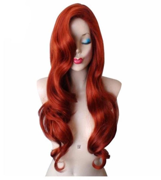 

golden blonde long curly wig synthetic cosplay rabbit wig with big swap bangs drag queen for halloween daily use93947253509785, Black