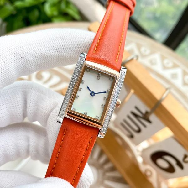 

watches quartz movement watch for women wristwatch 33x22mm business wristwatches montre de luxe, Slivery;brown