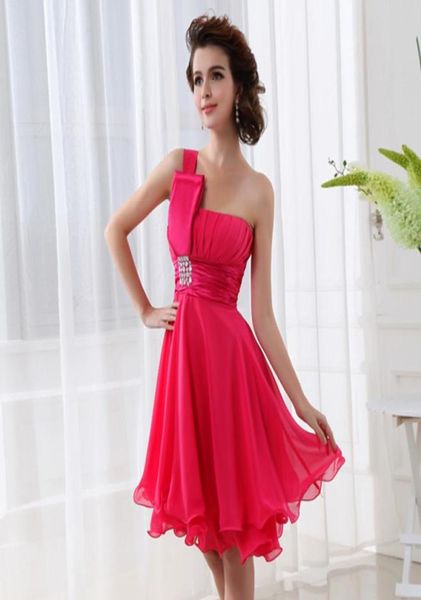 

chiffon one shoulder cocktail party dress with beads backless homecoming dresses with beads prom dresses custom made sd0172927234, Black
