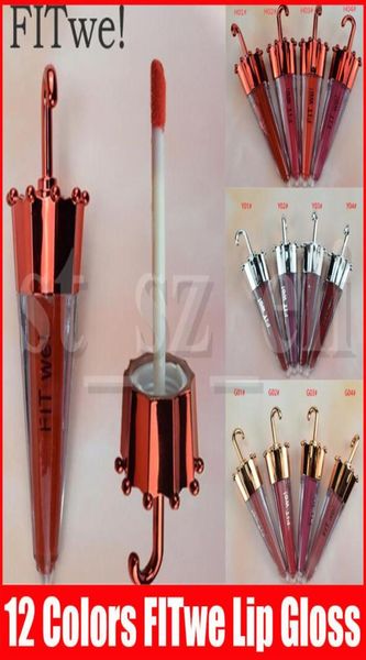 

lip makeup fit we umbrella shape matte liquid lipstick fashion 12 colors lip gloss lipgloss2171685