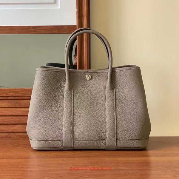 

wholesale original party garden home tote bags online shop semi handmade genuine leather garden bag 30 tote large capacity 20 with real logo