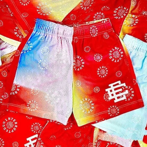 

fashion men's luxury ee shorts basic eric emanuel new york city skyline brand men women basketball pants casual loose fitness sports me, White;black