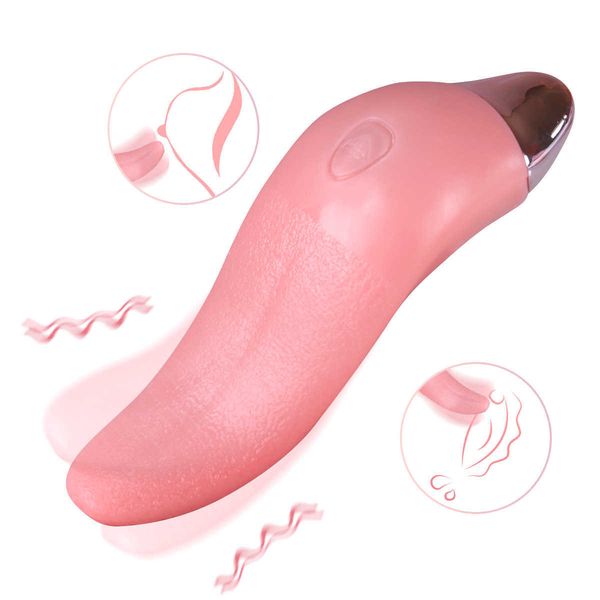 

teasing tongue heating electric simulation long massager stick