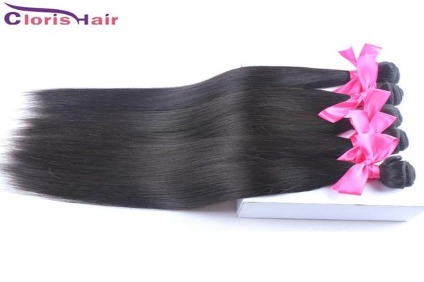 

silky straight virgin peruvian hair weave unprocessed 100 natural human hair extensions peruvian straight weft 1 bundle 1009489888, Black