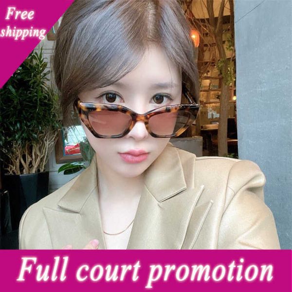 

luxury brand sunglasses new cat's eye plate men's and women's sunglass ins net red same small letter leg be4299 fashion overs, White;black