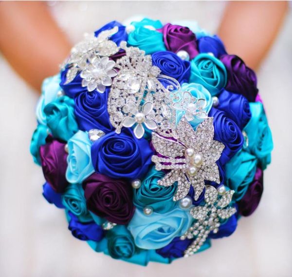 

wedding bridal bouquet diy brooch pearl wire rose bridal bouquet7264935