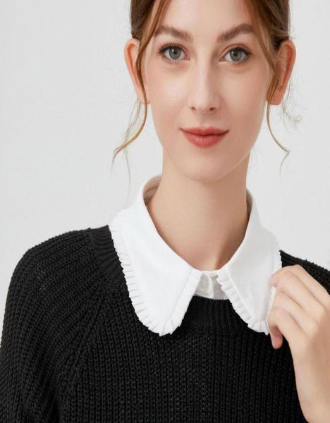 

bow ties business formal white laple false collar for women vintage detachable lapel blouse fake collars kraagje nepbow6604998, Black;gray