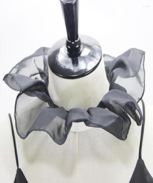 

bow ties 2022 womens detachable collars ladies black mesh fake necklace choker shirt sweater necktie false collar2185350, Black;gray