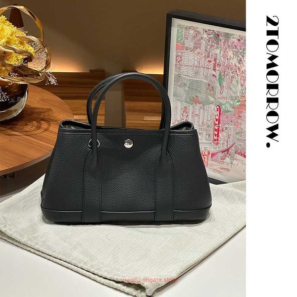 

designer h home tote bags for women online store garden party 26cm original togo calf leather black bag with real logo