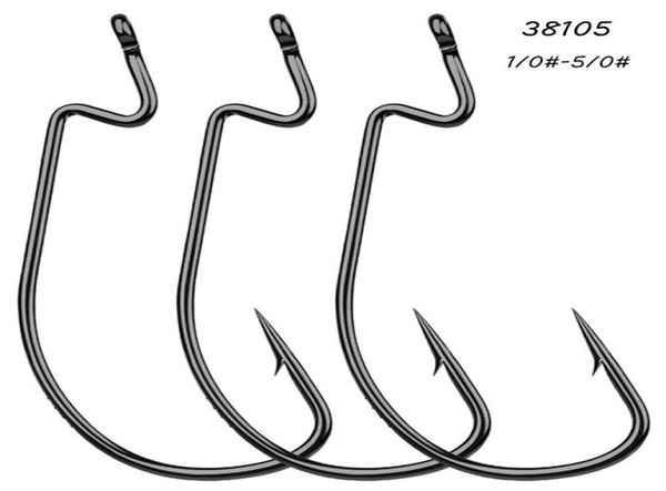 

5 sizes 1050 38105 worm hook high carbon steel barbed hooks asian carp fishing gear 200 pieces lot wh19912061