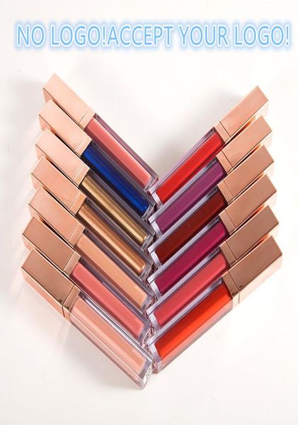 

no brand matte lip gloss waterproof long lasting shimmer liquid lipstick accept your logo printing7910679