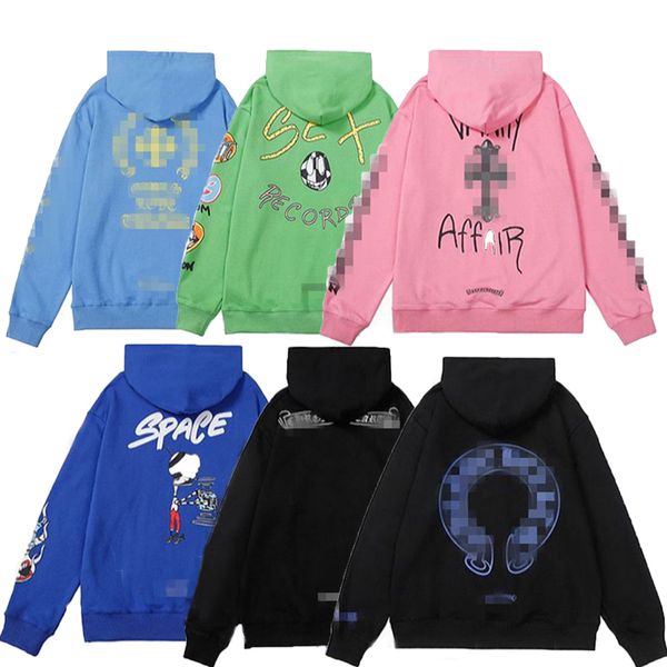 

mens hoodies designer chromes winter sweater heart hoodie ch long sleeve jacket loose coat hooded hoody man hip hop hearts sweatshirts hoodi, Black