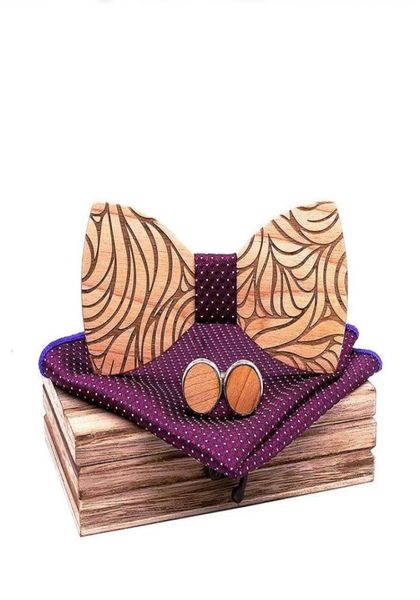 

bow ties wooden bowtie pocket square cufflinks set mens for wedding dress noeud papillon man corbatas hombre pajarita accessoriesb6767519, Black;gray