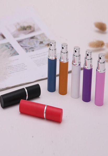 

5ml 7color empty spray perfume bottle aluminium anodized compact spray perfume atomiser fragrance glass scentbottle8505319