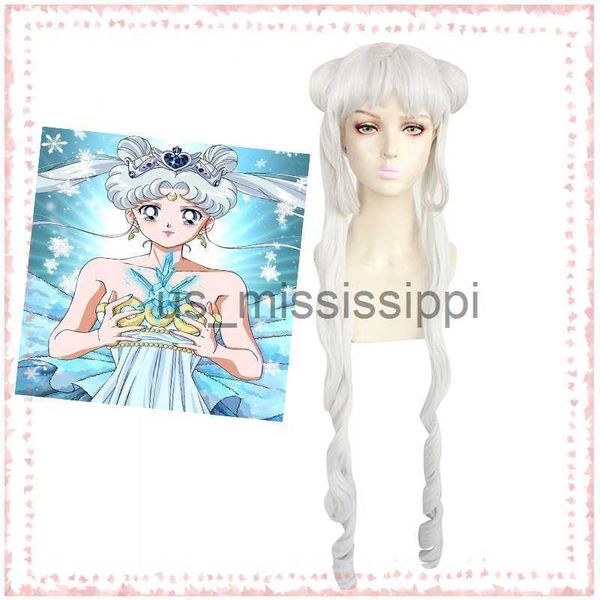 

cosplay wigs silver serenity princess wigs moon crystal new queen serenity tsuking usagi super moon gray cosplay wig x0630, Black