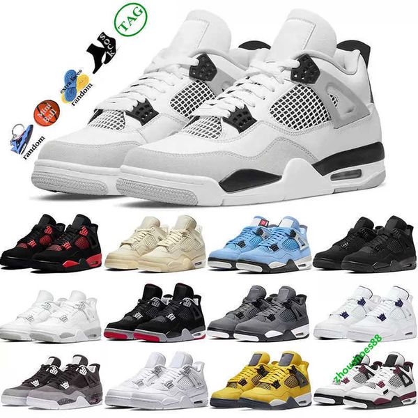 

jumpman 4 4s basketball shoes for man black cat taupe haze desert moss court purple travis white cement oreo sail olivia kim orange metallic