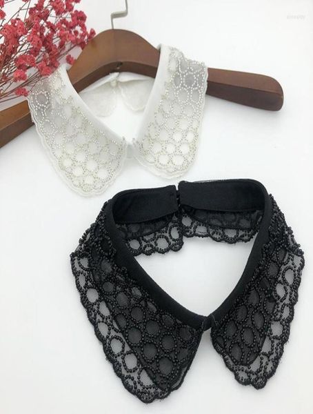 

bow ties fashion women girls faux collar lapel shirt fake collars blouse detachable removable necklace choker nep kraagie4809755, Black;gray