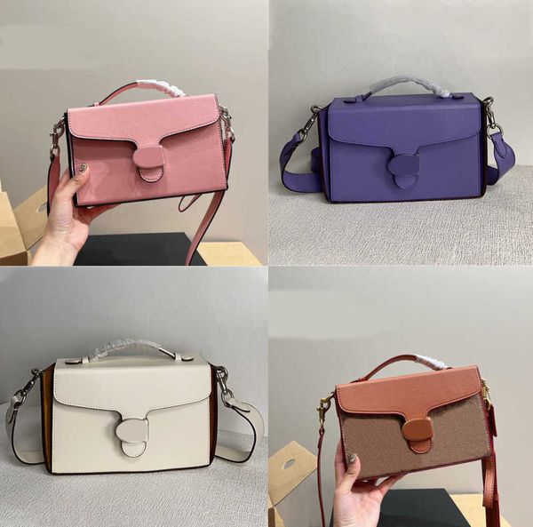 

designer pink crossbody bag leather box women square cross body luxurys handbags shoulder purses luxury handbag messenger bags 230627bj