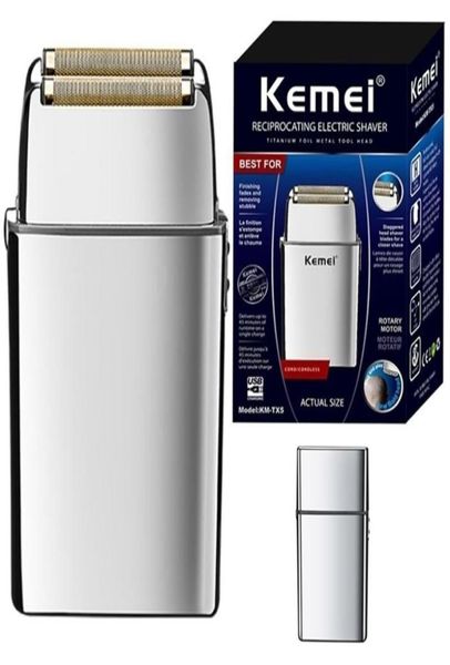 

kemei tx5 pro metal housing barber shop hair electric shaver for men beard bald head shaving machine rechargeable electric razor 22092389