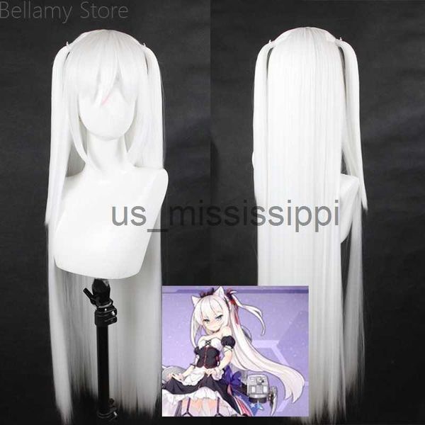 

cosplay wigs azur lane uss hammann heat resistant cosplay costume hairwear wigwig cap x0630, Black