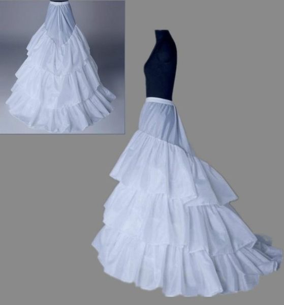 

petticoat 3 layers wedding gown train petticoat crinoline underskirt wedding accessories3034321, White