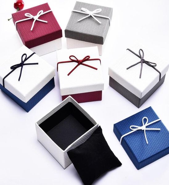 

fashion watch boxes packaging jewelry durable bangle bowknot storage case accessories2346498, Black;blue