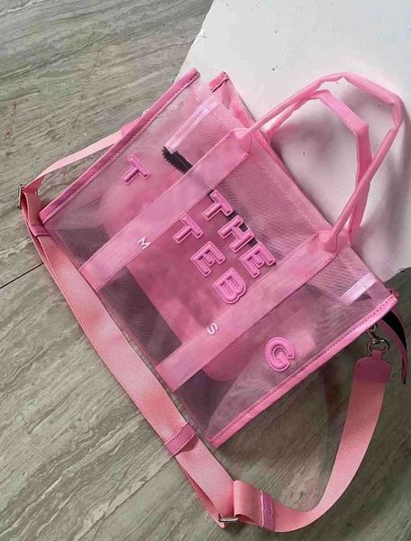 

2023 totes handbag new style popular jelly bag summer simple one shoulder handbag texture bags tote bag letter print 230531
