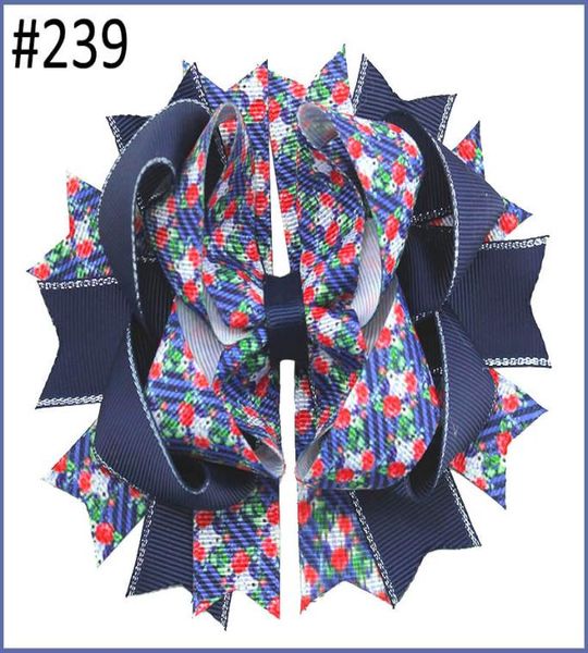 

30pcs 4th of july hair bows fashioin girl headband boutique hair bows2140278, Slivery;white
