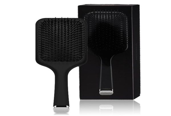 

stock detangling brush paddle hair brush air cushion comb brand comb detangling brush hair straightener iron with retail box9947579, Silver