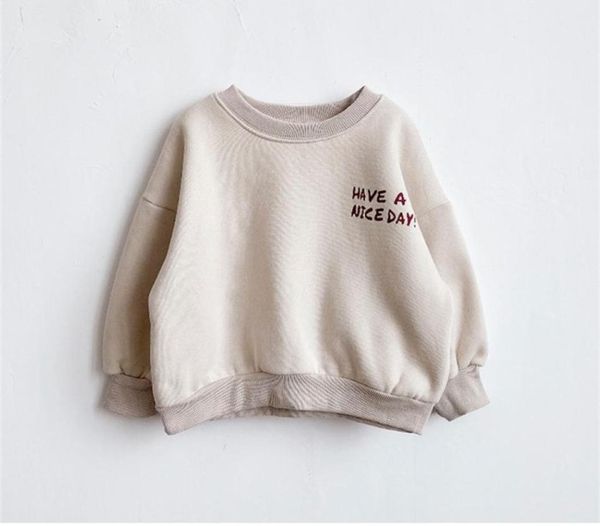 

children039s western style korean fleece clothes winter girls baby thickened plus velvet letters cotton swea 2110295322359, Black