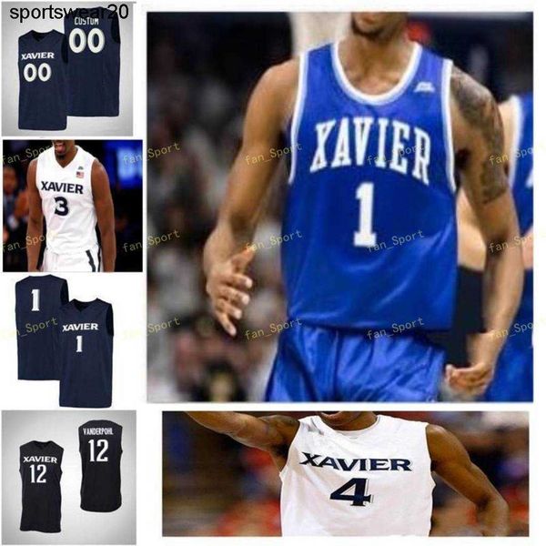 

new wears ncaa xavier musketeers basketball college jersey 42 tyrone hill 5 trevon bluiett 54 sean o'mara 55 jp macura cu, Black;red