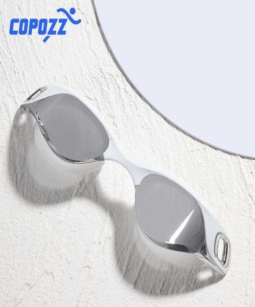 

copozz professional swimming goggles antifog electroplating uv protection waterproof silicone swim goggles for men women diving 21254570