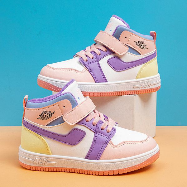 

safety shoes fashion girls brand basketball for kids sneakers sole nonslip children sports child boys basket trainer 230628, Black;brown