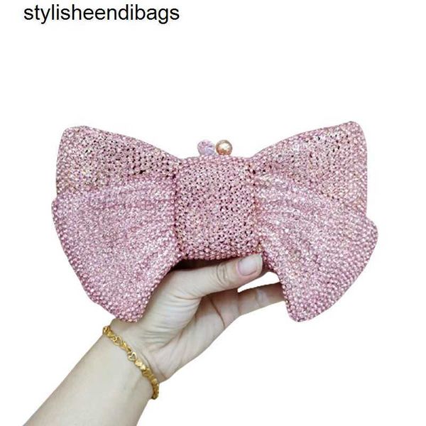 

totes dgpeafowl novelty women bow clutch crystal evening bags hard case handbags wedding party purse metal minaudiere rhinestone bag stylish