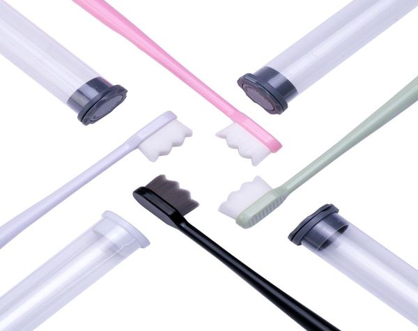 

ultrafine toothbrushes million 10000 bristles micro soft tooth brush with holder portable oral care eco product kit9415437