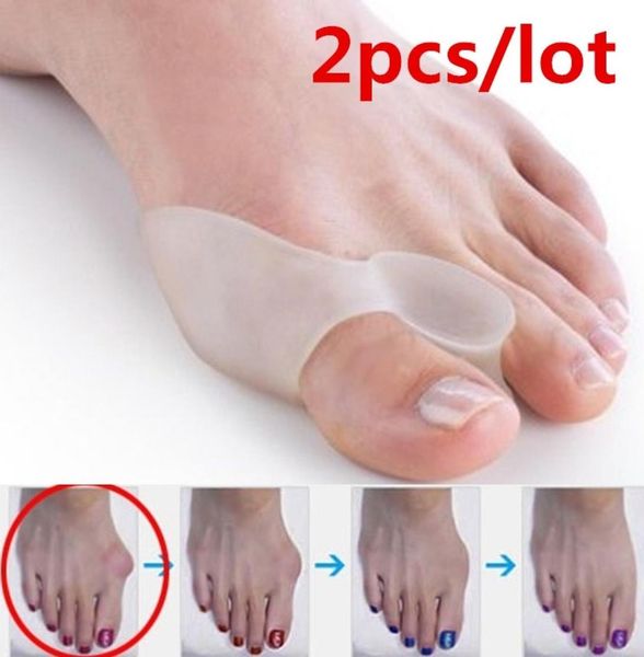

foot treatment silicone toe corrector straightener splint bunion toeprotector toeseparator pads 2pcsset5954293