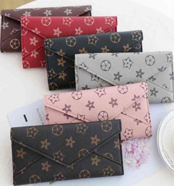 

card holder pocket pu wallet designers bags purse kids cartoon bag classic leisure card case fashion print women long wallets 2070602, White
