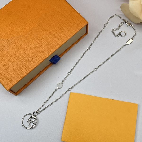 

designer letter luis pendant vuttonity necklace water diamond flow ring brand necklace jewelry tdyoa fxgiker, Silver