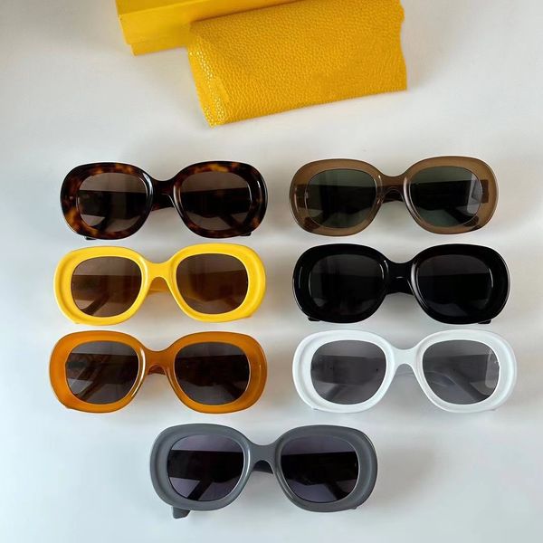 

black sunglasses 40103 women oval concave-convex stereoscopic frame fashion classic trend brand glasses equipped with luxurious eyewear case, White;black