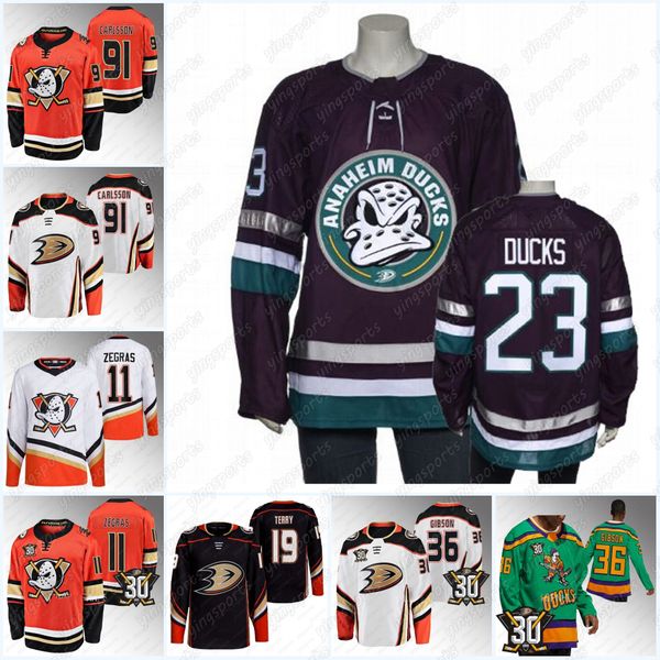 

#91 leo carlsson 11 trevor zegras hockey jerseys 19 troy terry ducks 38 derek grant 36 john gibson 41 anthony stolarz 22 kevin shattenkirk 3, Black;red