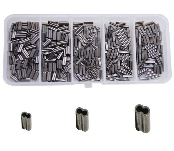 

100pcsbox300pcsbox 100 brass high strength double barrel crimp sleeves copper tube finish connector kit8457934