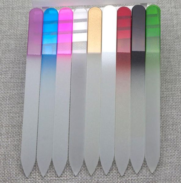 

55quot crystal glass nail files new manicure multicolor beautiful for manicure uv polish tool shipnf0143845767
