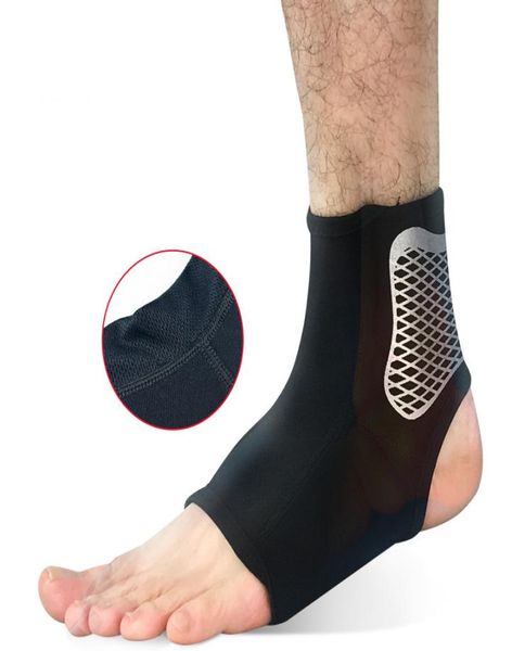 

1 pair sport ankle support elastic high protect sports ankle equipment safety running football basketball ankle brace support whol7228935, Blue;black