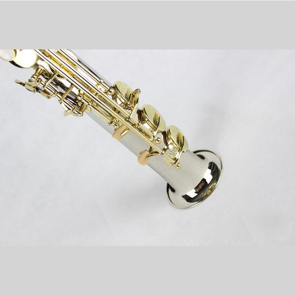 

mss-500lg b-flat integrated pipe tenor saxophone surface silver body gold